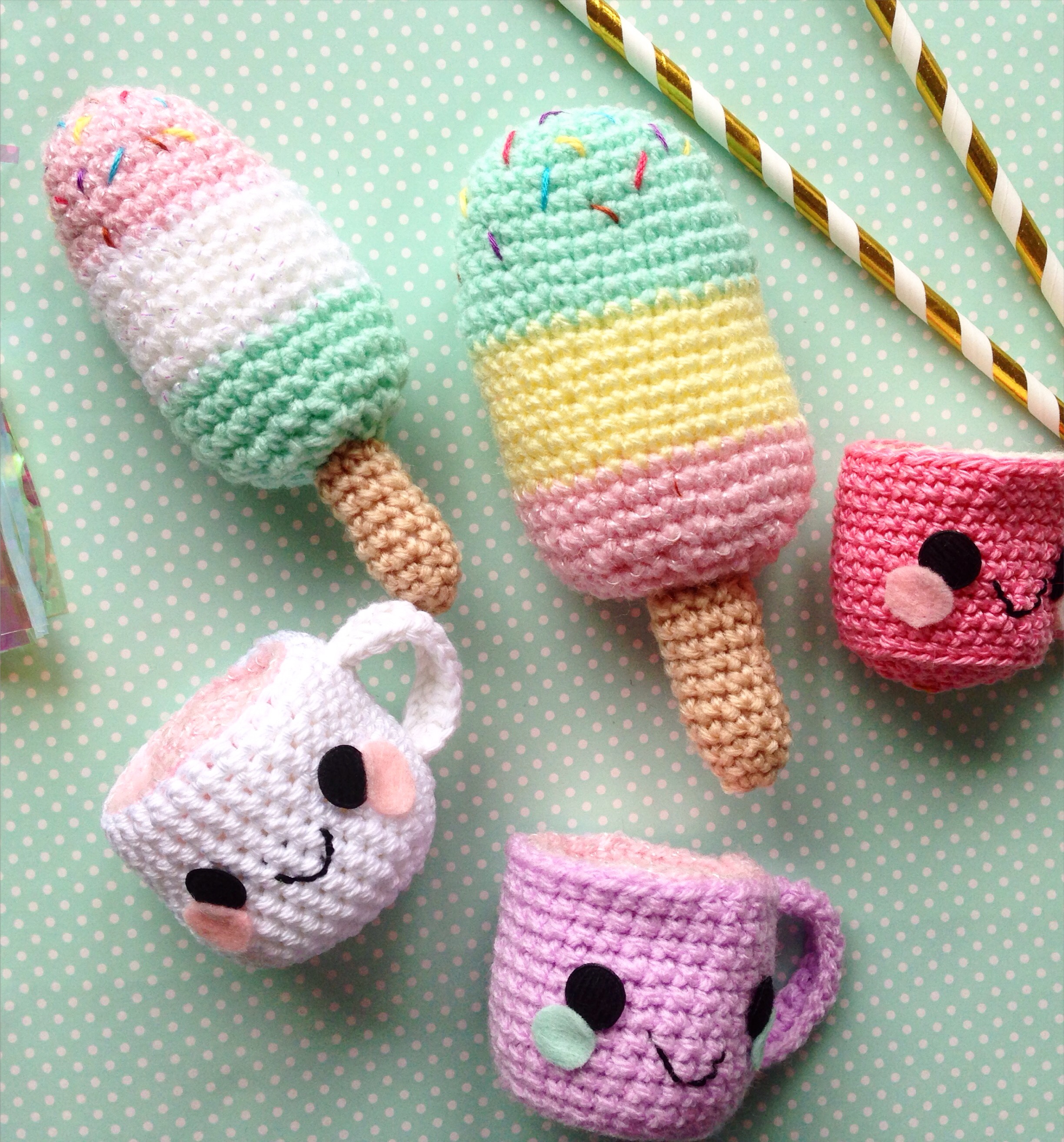 DIY crochet Kawaii Cup/Mug FREE pattern – The Crafty Mummy